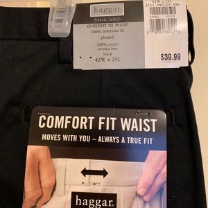Mens Haggar black slacks